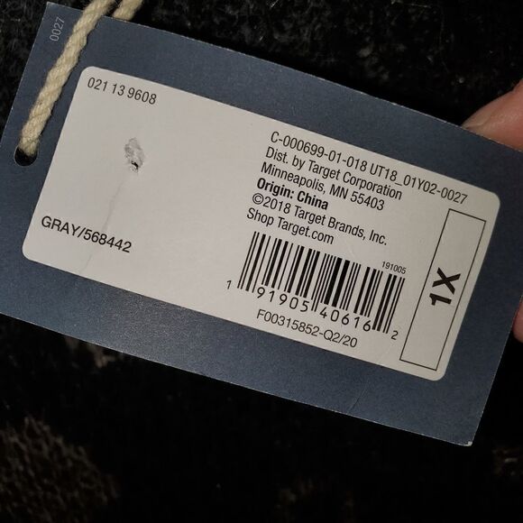 NWT Universal Thread Chunky Sweater. Leppard Gray. Oversized. Size 1XL - Picture 8 of 12